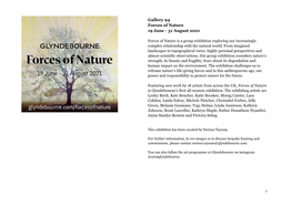 Forces of Nature Exhibition Catalogue