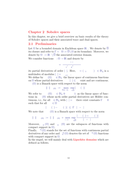 Chapter 2 Sobolev Spaces 2.1 Preliminaries