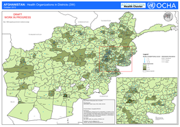 AFGHANISTAN: Health Organizations in Districts (3W) October 2012