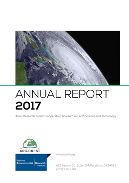 ANNUAL REPORT 2017 Ames Research Center: Cooperative Research in Earth Science and Technology