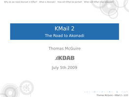 Kmail 2 Be Released?