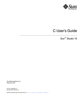 Sun Studio 10: C User's Guide