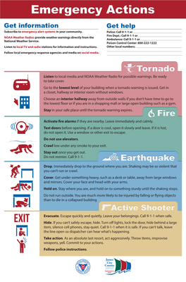 Listen to Local Media and NOAA Weather Radio for Possible Warnings