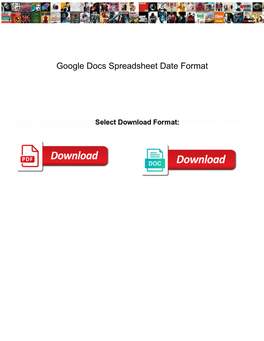 Google Docs Spreadsheet Date Format