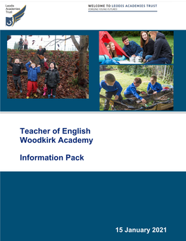 Teacher of English Woodkirk Academy Information Pack