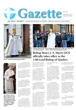 Bishop Bruce J. A. Myers OGS Officially Takes Office As the 13Th