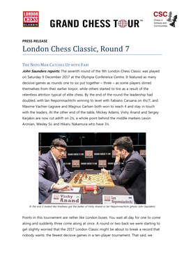 London Chess Classic, Round 7