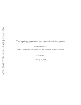 The Topology, Geometry, and Dynamics of Free Groups