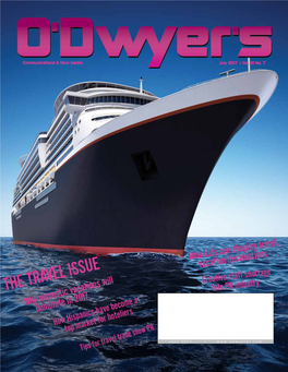 O'dwyer's Jul. '17 Travel & Tourism PR Magazine