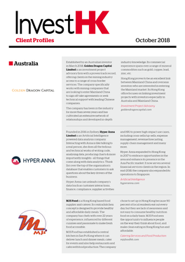 Investhk-Client Profiles, October 2018