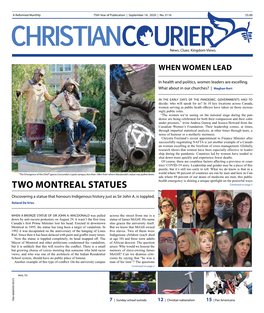 TWO MONTREAL STATUES Continued on Page 3