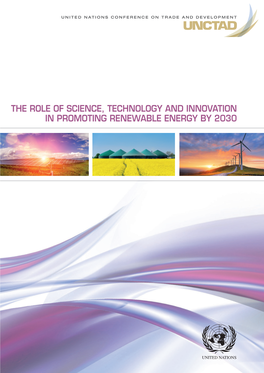 The Role of Science, Technology and Innovation in Promoting Renewable Energy by 2030