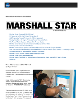 Marshall Star, December 19, 2012 Edition