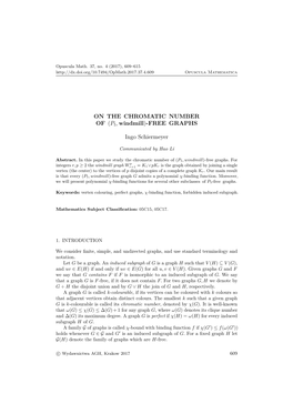 On the Chromatic Number of (P {5},Windmill)-Free Graphs