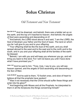 Solus Christus