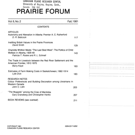 Prairie Forum