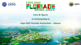 Facts & Figures on Participating in Expo 2022 Floriade Amsterdam