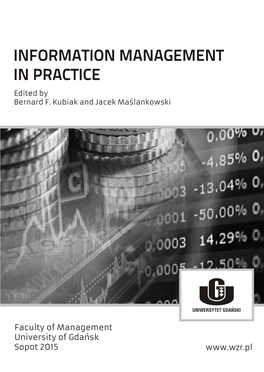 INFORMATION MANAGEMENT in PRACTICE Edited by Bernard F