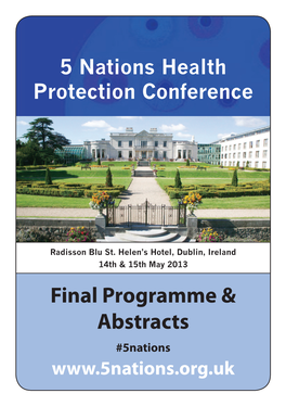 Final Programme & Abstracts