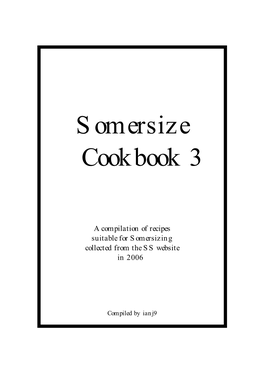 Somersize Cookbook 3