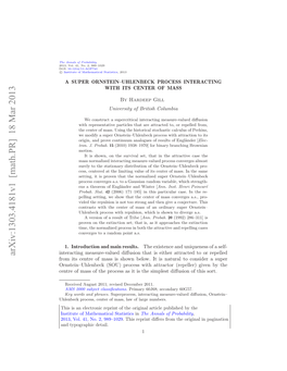 A Super Ornstein–Uhlenbeck Process Interacting with Its Center of Mass