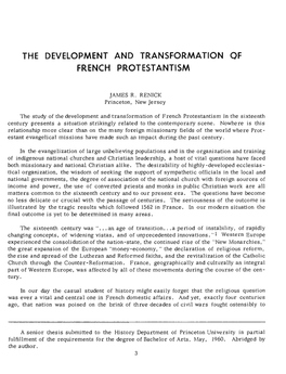 The Development French and Transformation