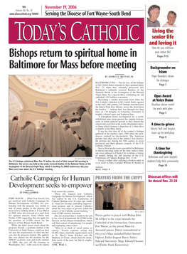 Bishops Return to Spiritual Home in Baltimore for Mass Before Meeting