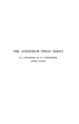 The Athenaeum Press Series