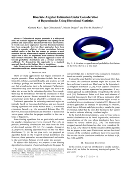 Bivariate Angular Estimation Under Consideration of Dependencies Using Directional Statistics