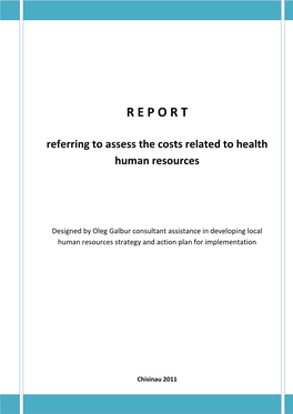 Report Referring to the Human Resources Costs