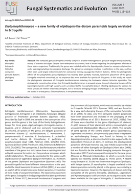 </I> ÂŒ a New Family of Olpidiopsis-Like Diatom Parasitoids Largely Unrelated To<I>