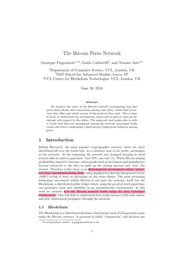 The Bitcoin Peers Network