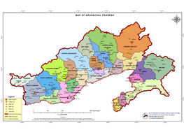 Map of Arunachal Pradesh Μ N !( " 0 ' 0