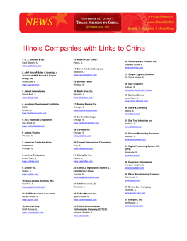 Illinois Companies with Links to China