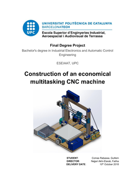 Construction of an Economical Multitasking CNC Machine