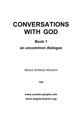 Conversations with God, Book 1