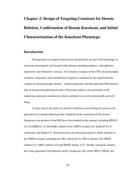 Construction and Initial Characterization of the Densin