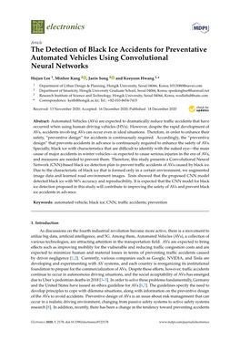 The Detection of Black Ice Accidents for Preventative Automated Vehicles Using Convolutional Neural Networks