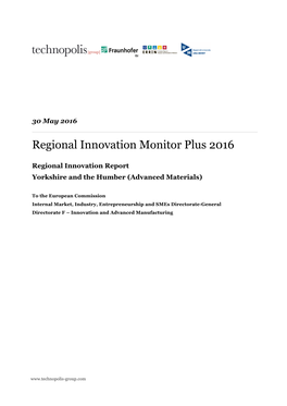 Regional Innovation Monitor Plus 2016