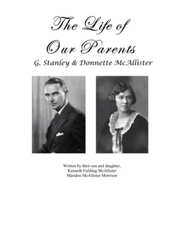 G. Stanley & Donnette Mcallister