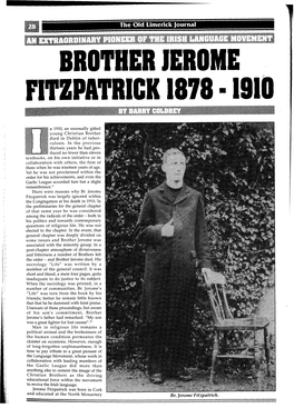 Brother Jerome Fitzpatrick 1878-1910 by Barry Coldrey