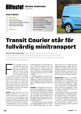 Ford Transit Courier Byggaren Nr 1.2015