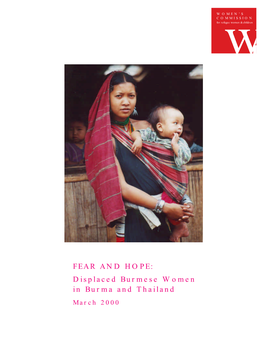 Displaced Burmese Women in Burma and Thailand