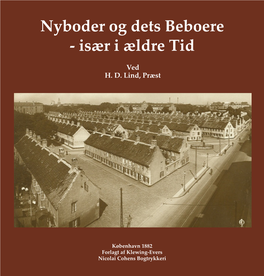 Nyboder Og Dets Beboere - Især I Ældre Tid