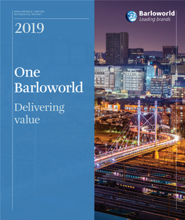 One Barloworld Delivering Value About Barloworld