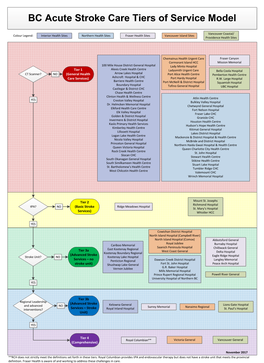 Tier 1 (General Health Care Services) Tier 2 (Basic Stroke Services) Tier