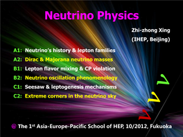 Neutrino Physics 1