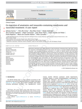 Co-Ingestion of Amatoxins and Isoxazoles-Containing Mushrooms and Successful Treatment: a Case Report