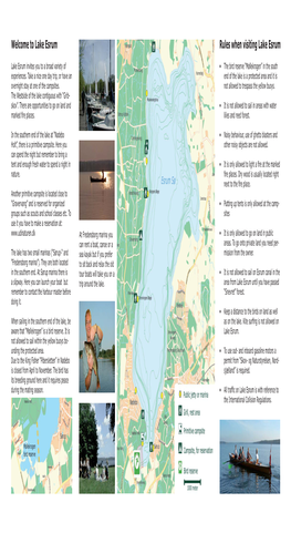 Lake Esrum Rules When Visiting Lake Esrum