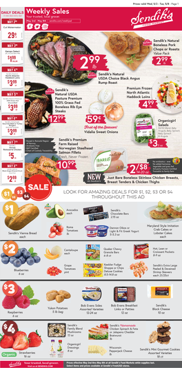 Weekly Sales a New Deal Every Day! Your Trusted, Local Grocer